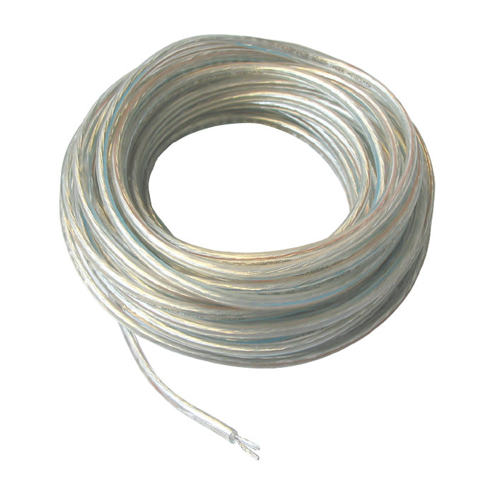 Ledning rund transparent 10 meter - Elworks 